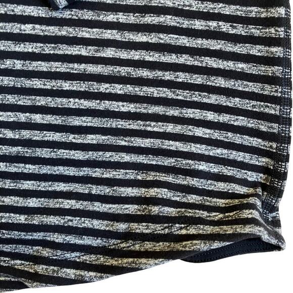 Lululemon Mens Sz M Studio Half Zip Jacket Classic Stripe Heathered Black Grey - Picture 15 of 16